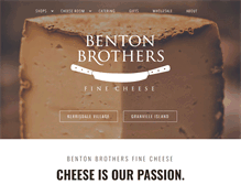 Tablet Screenshot of bentonscheese.com